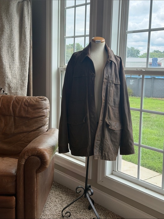 Eddie Bauer Other - Eddie Bauer Full Grain Brown Suede Chore Field Coat
